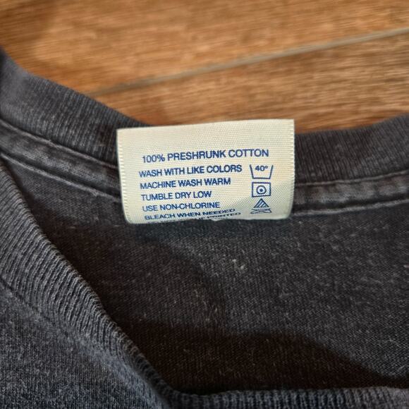 Vintage 90s Creek Removal Commemorative Ride Shirt XL USA Single Stitch Biker T - Picture 4 of 8